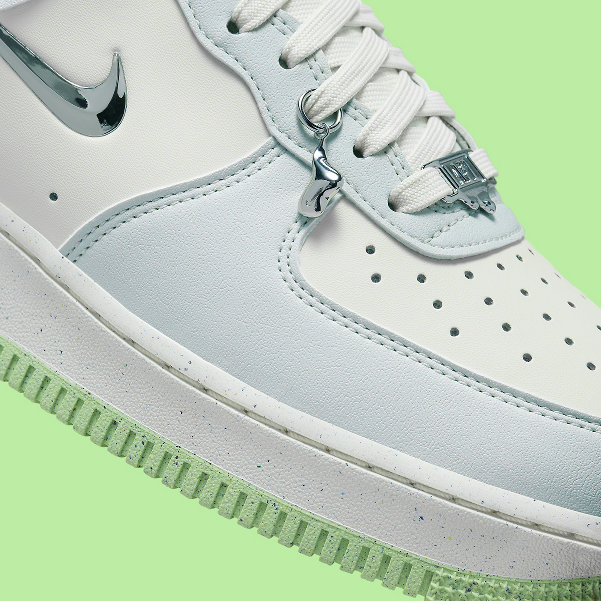 nike White air force 1 low next nature molten metal sea glass FN8540 001 5