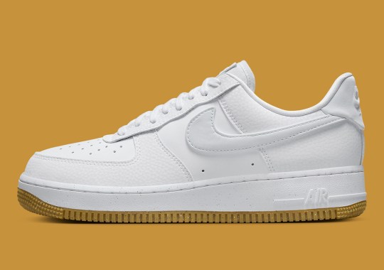 The Plain "White/Gum" Air Force 1 Receives The Sustainable Nod For Spring 2024