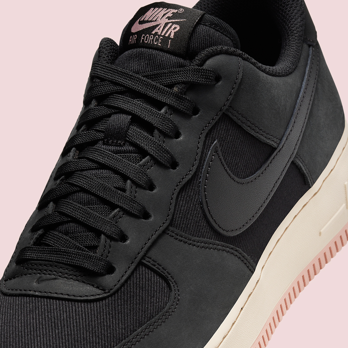 Nike Air Force 1 Low Premium Black Pink Fb8876 001 4