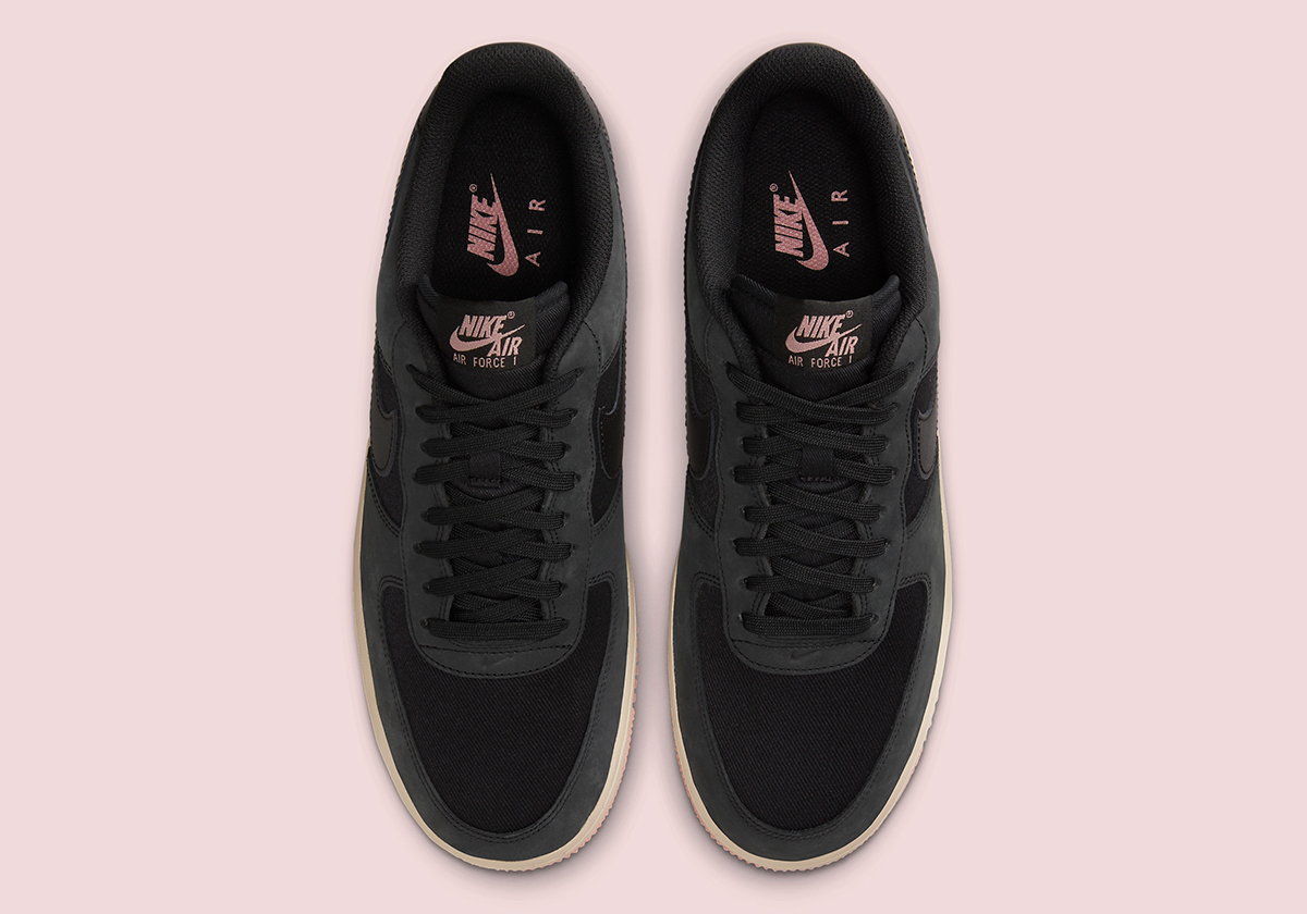 Nike Air Force 1 Low Premium Black Pink Fb8876 001 8