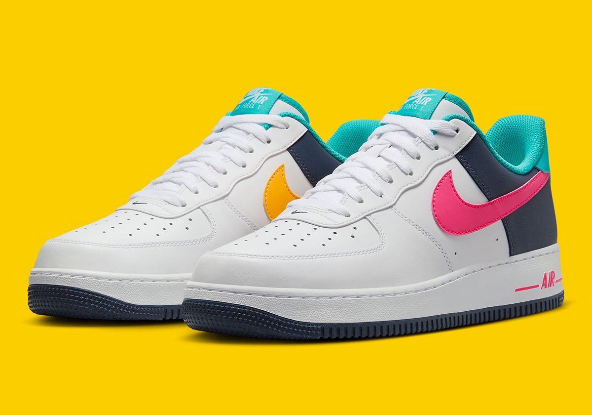 Pops Of 90's Neon Brighten Up The Nike Air Force 1 Low