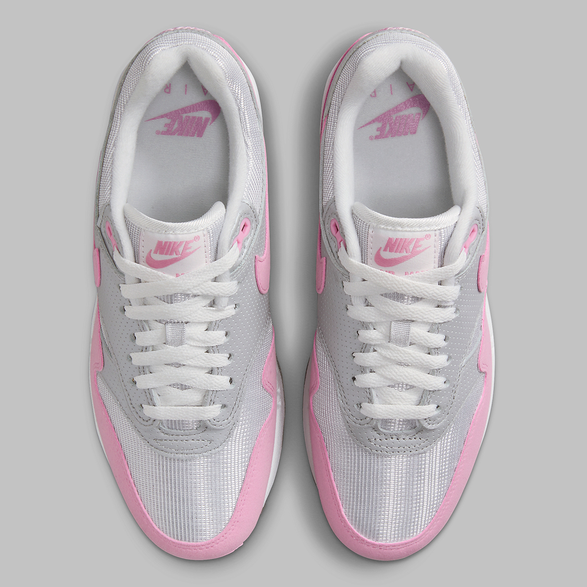 Nike Air Max 1 87 Metallic Platinum Pink Rise 7