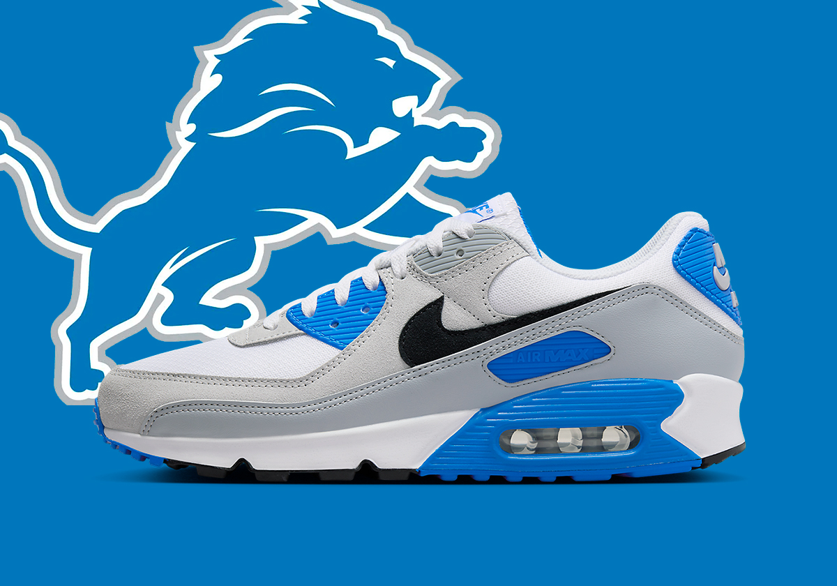 Nike Runs The Perfect Wheat Air Max 90 Play With “Detroit Lions” Colorway