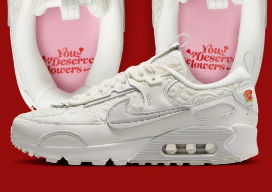 Available Now: The beige nike Air Max 90 Futura “You Deserve Flowers”