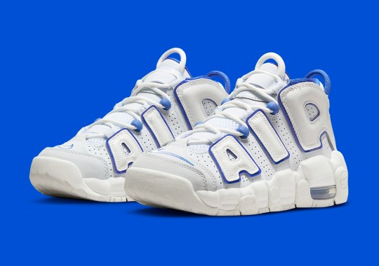 nike huarache air more uptempo gs white royal FN4857 100 2