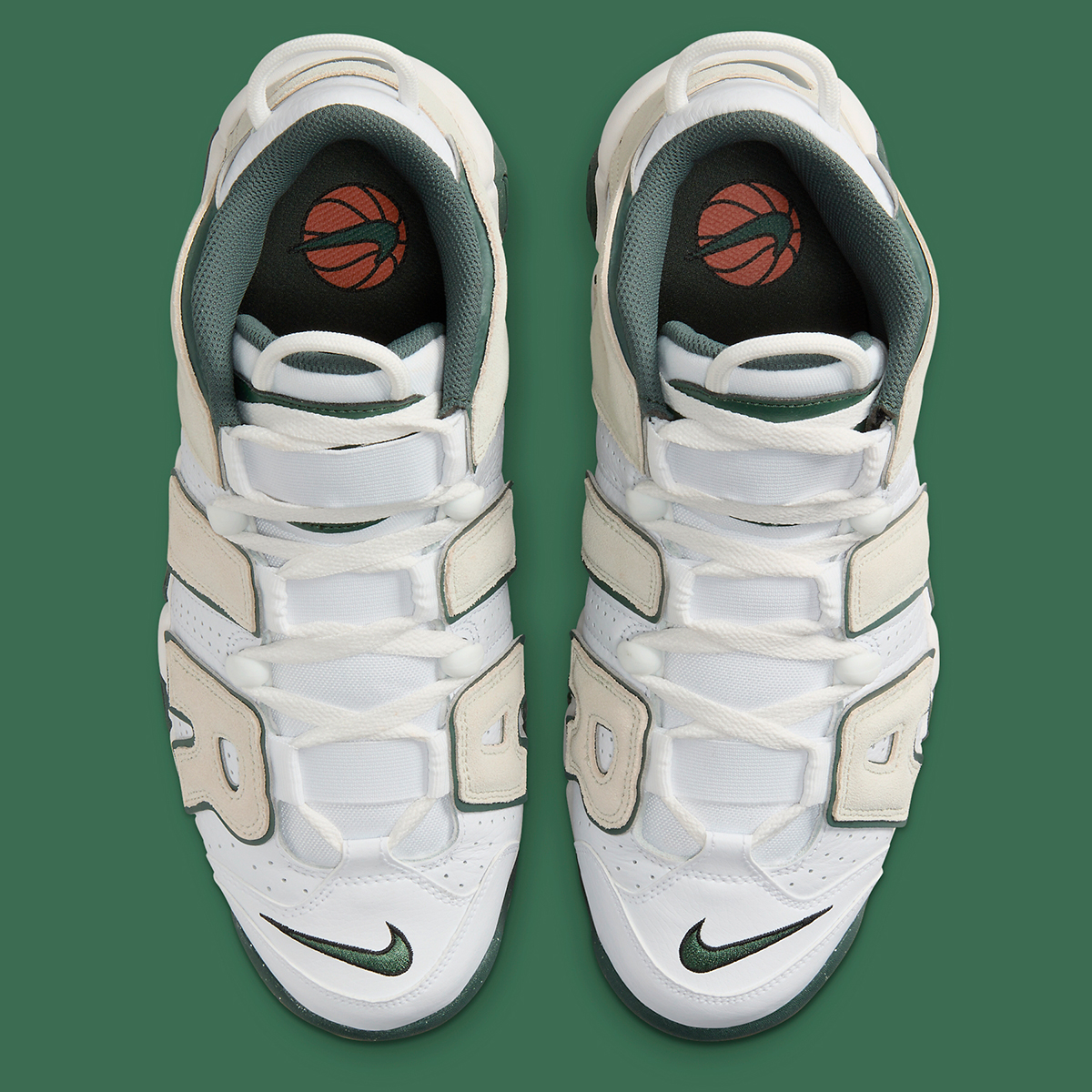 uptempo black and green