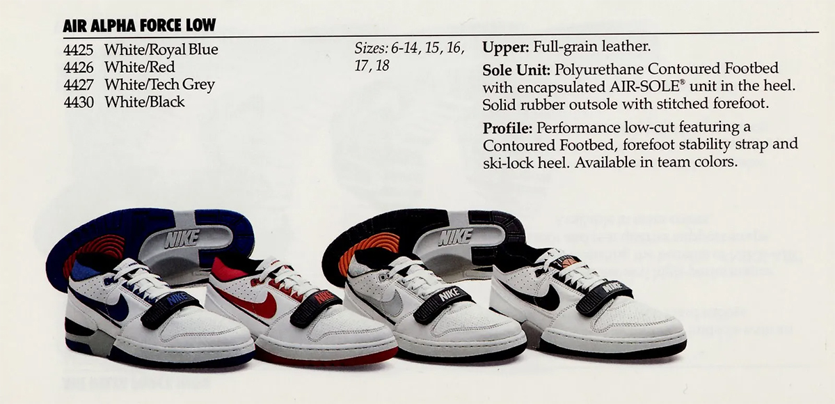 Nike Alpha Force 88 Catalog
