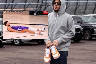 Devin Booker’s Latest nike orange Book 1 PE Inspired By His Kobe 5s From His Iconic Pose