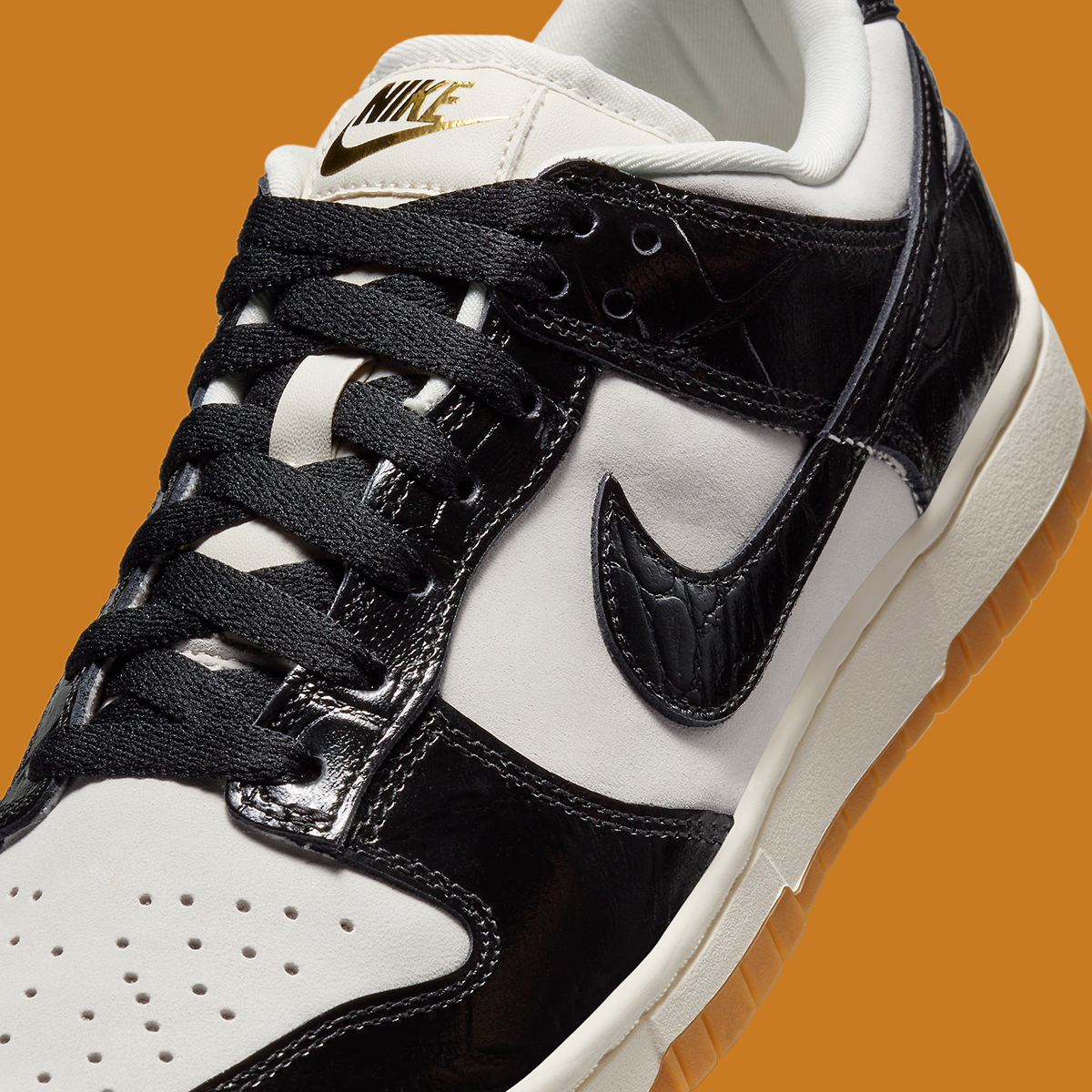 The Nike Dunk Low 'Black Croc' is essentially a super luxe 'Panda