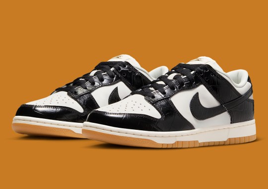 Nike Dreams Up The Dunk Low With Black Croc-Skin Leather