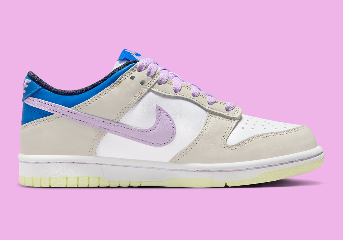 Nike Dunk Low Gs Khaki Royal Lilac Fb9109 103 2