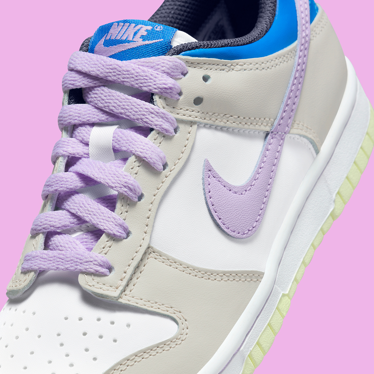 nike Kkn803_1 Dunk Low Gs Khaki Royal Lilac Fb9109 103 4