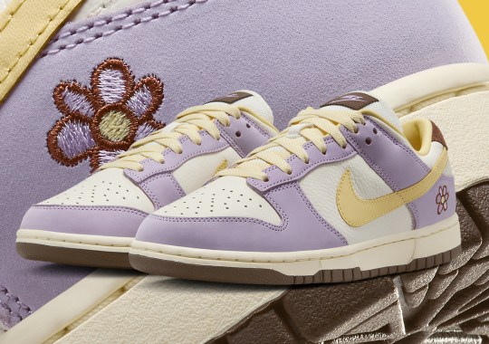 nike dunk low premium lilac bloom soft yellow sail