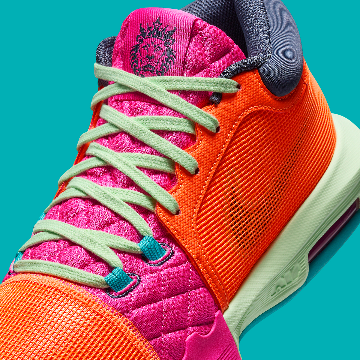 Nike Lebron Witness 8 Orange Teal Pink Fb2239 800 2