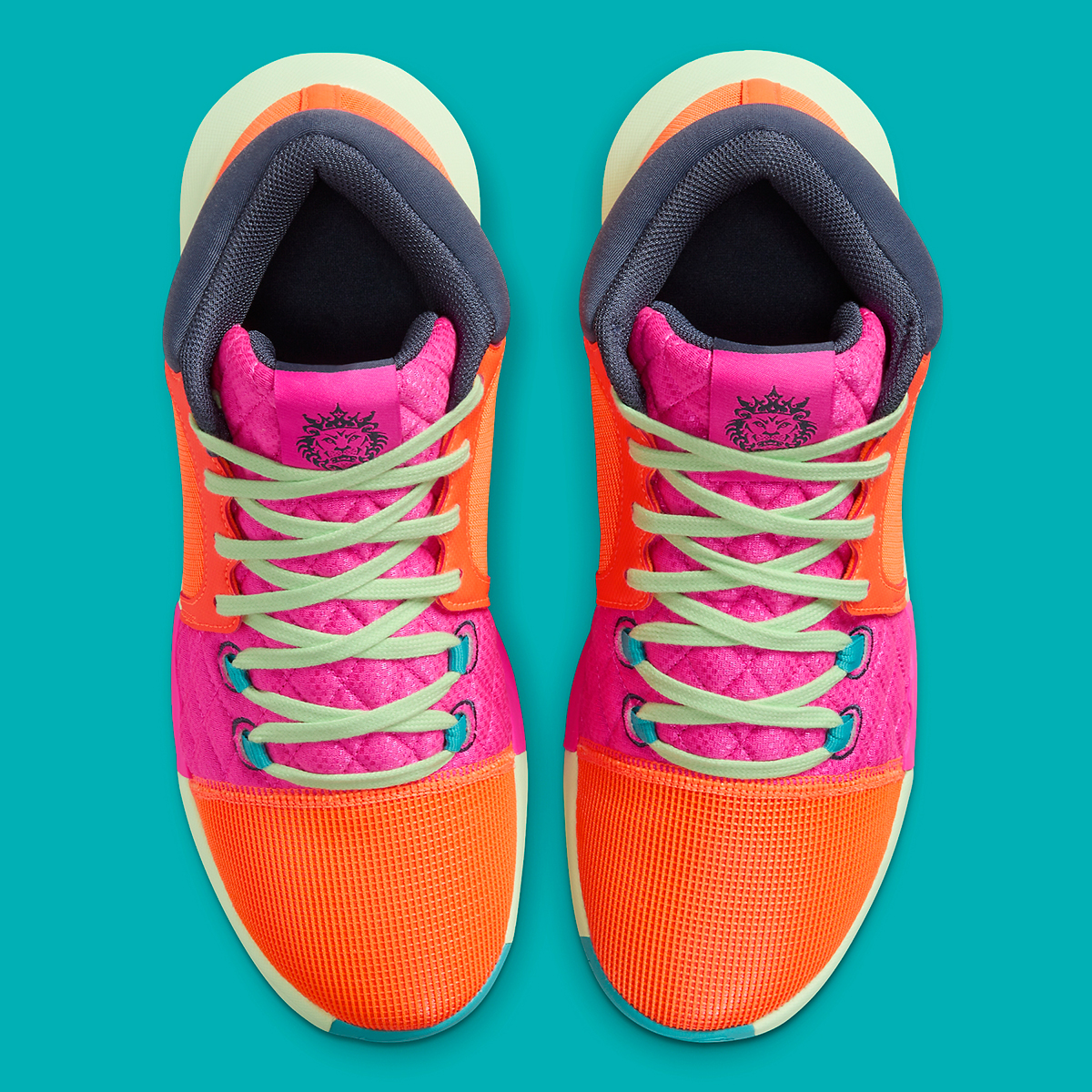 Nike Lebron Witness 8 Orange Teal Pink Fb2239 800 7