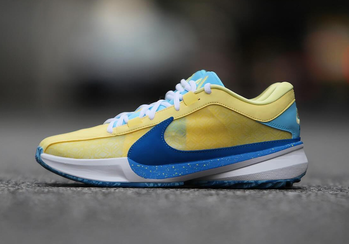 Nike Zoom Freak 5 Yellow Blue Release Date 5