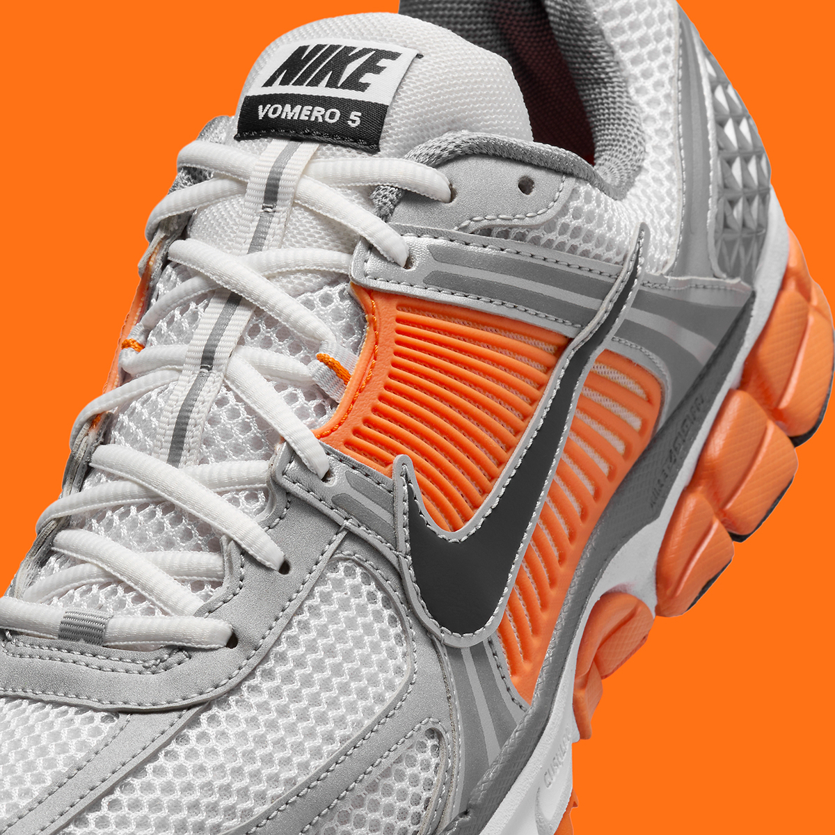 Nike Zoom Vomero 5 Silver Safety Orange 6