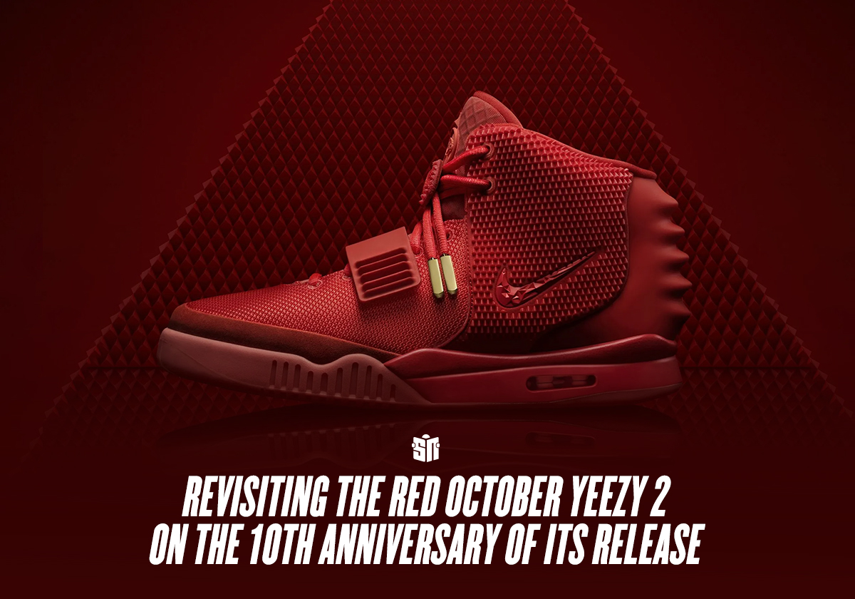 Yeezy red 2024 night release