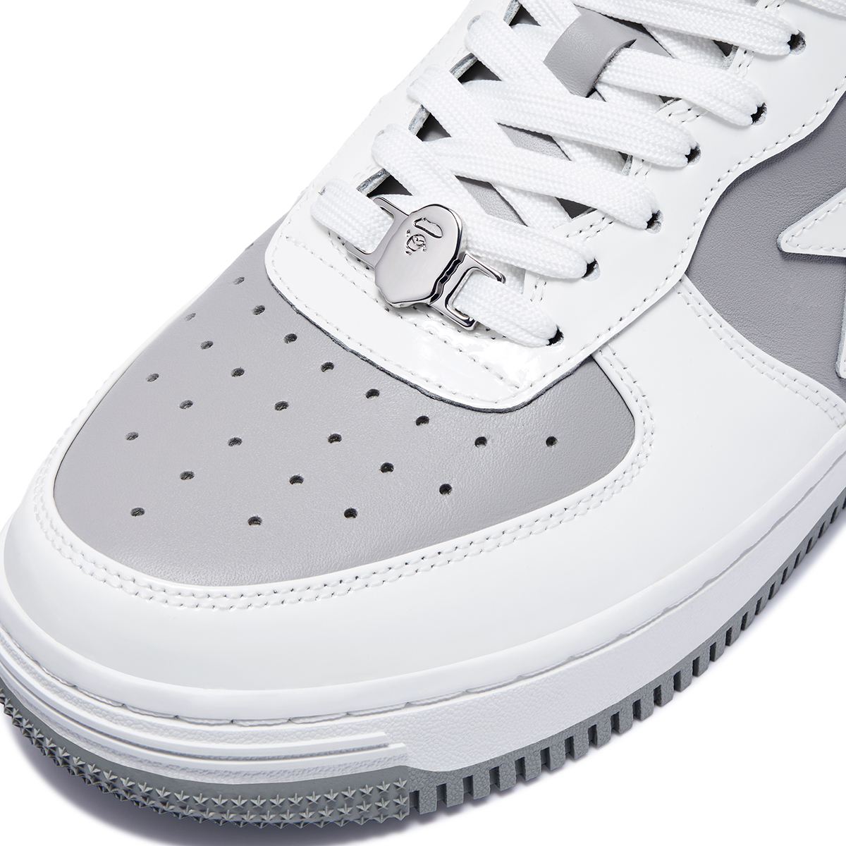 Nike Icon Air Force 1 Low 07 Custom Butterfly Patent Leather White Grey 4
