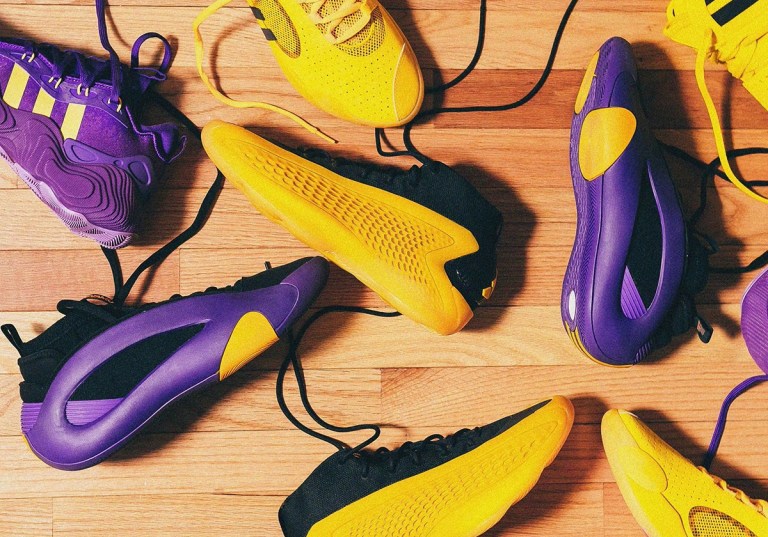 adidas Purple and Gold Intimidation Shoe HBCU adidas Intimidation  main image 2