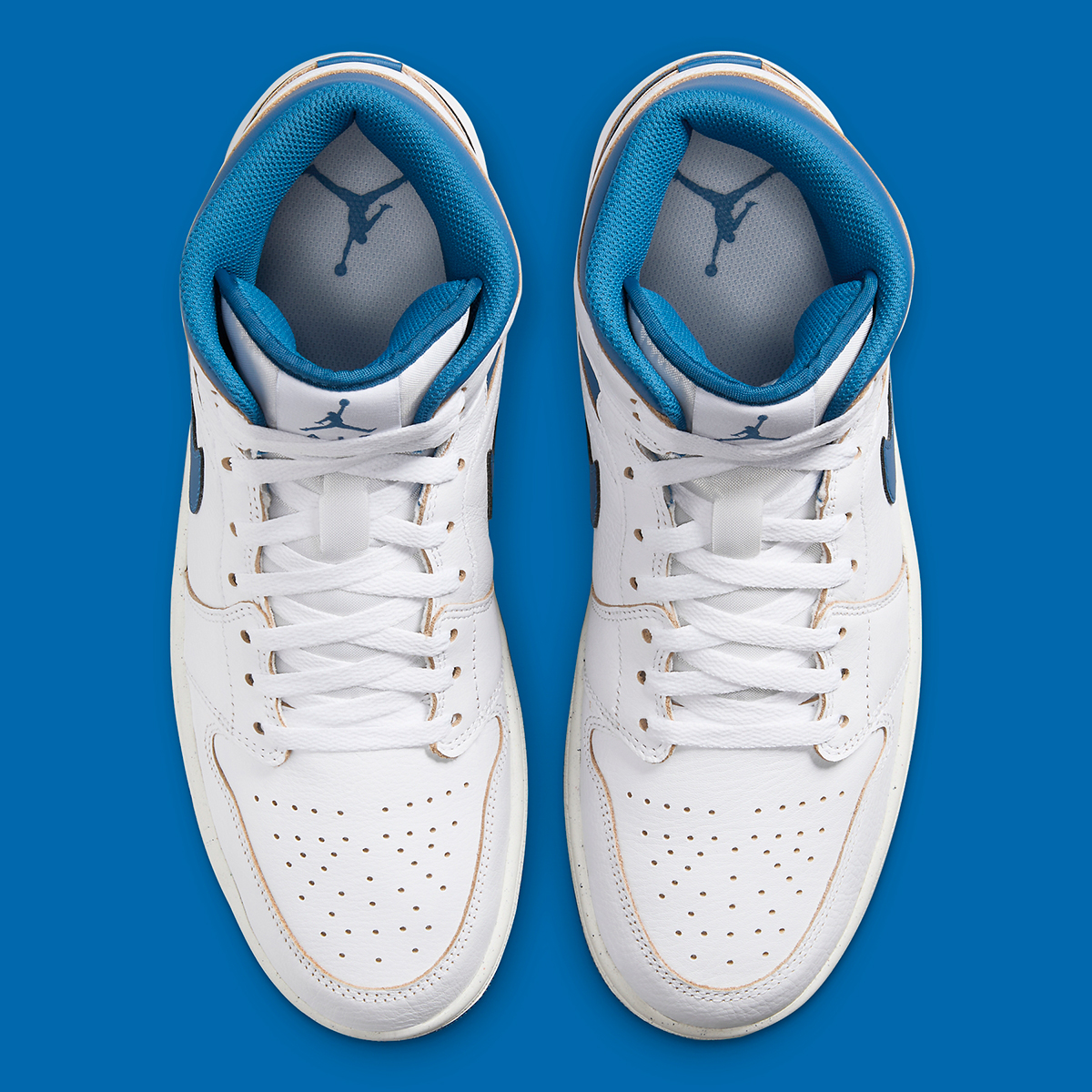 Nike Air Jordan 1 Zoom CMFT Sneaker CT0978-100 White Weiß Herren Limited Sammler White Industrial Blue Fn5215 141 3