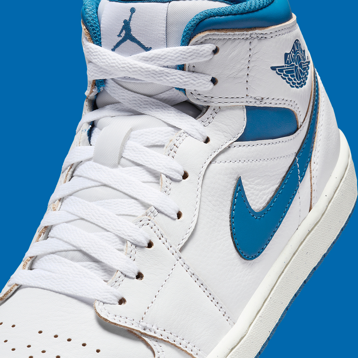 Nike Air Jordan 1 Zoom CMFT Sneaker CT0978-100 White Weiß Herren Limited Sammler White Industrial Blue Fn5215 141 6