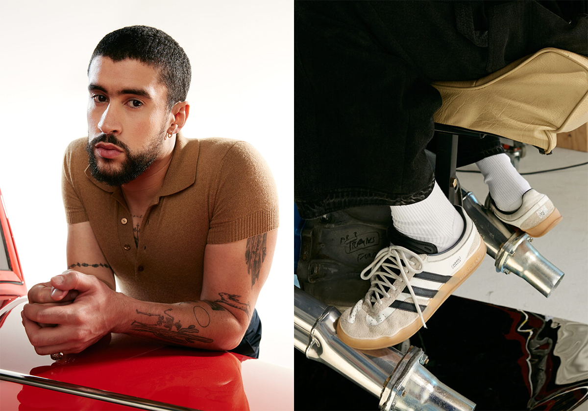 Bad Bunny’s adidas Luxe Gazelle Indoor Has The Size Tag On The Outside