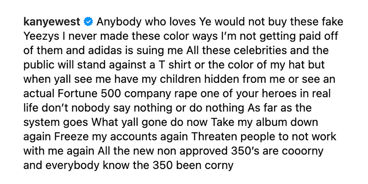 Kanye West Calls Yeezy 350 Corny