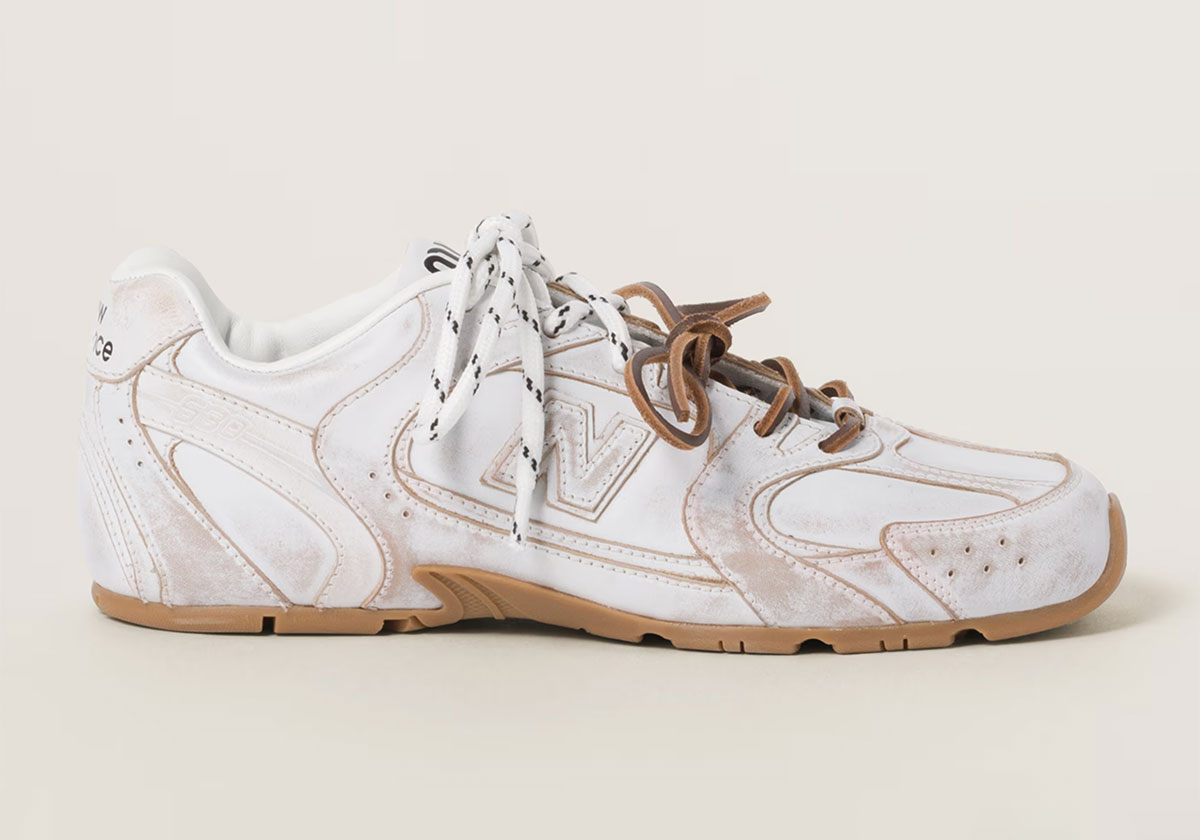 Miu Miu New Balance 530 White Gum Brown 1