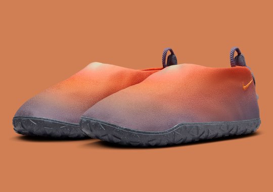 Sunset Suede Hits The cobalt nike ACG Air Moc in "Orange Mauve"