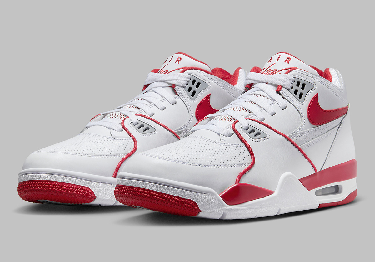 Official Images Of The Nike Air Flight ’89 “Fire Red”