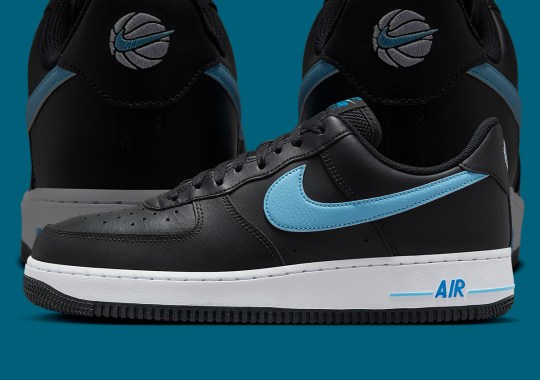 The code Nike Air Force 1 Fuses Retro Basketball Branding With “University Blue”