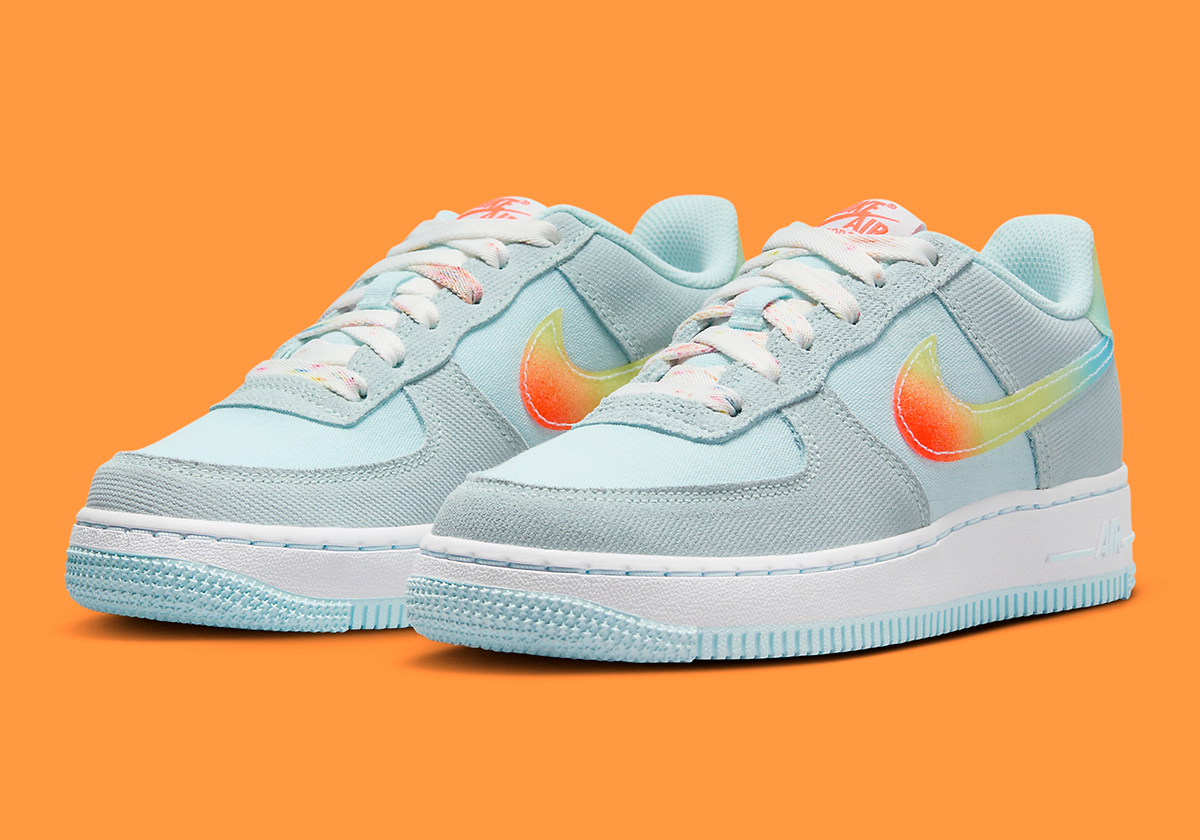 Corduroy And Gradient Detailing Appears On The Nike Air Force 1 Low