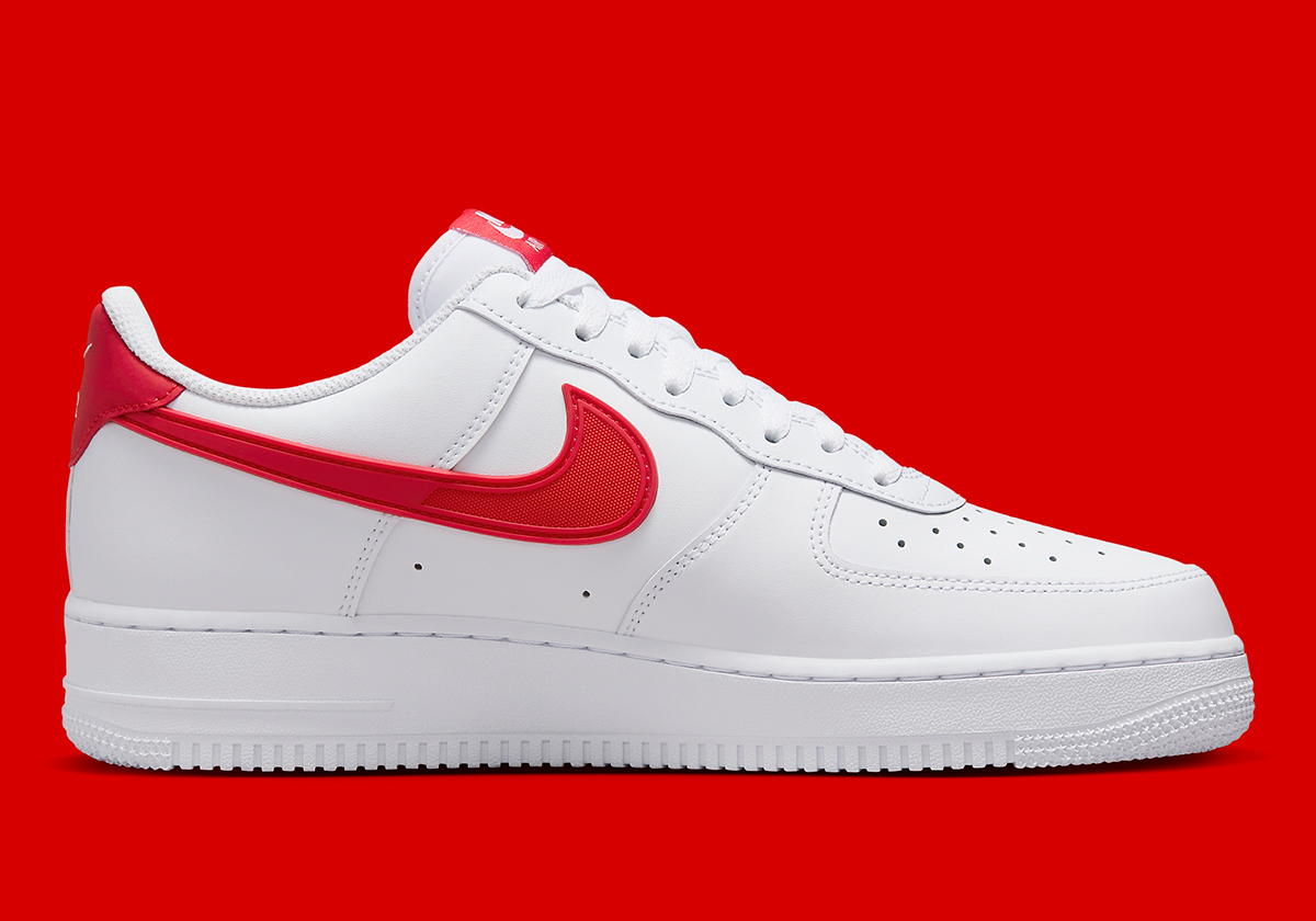 Nike Air Force 1 Low Swoosh Armor White Red Hf4291 100 4