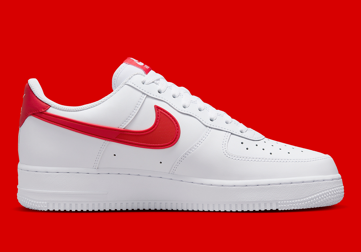 nike air force 1 red blue swoosh