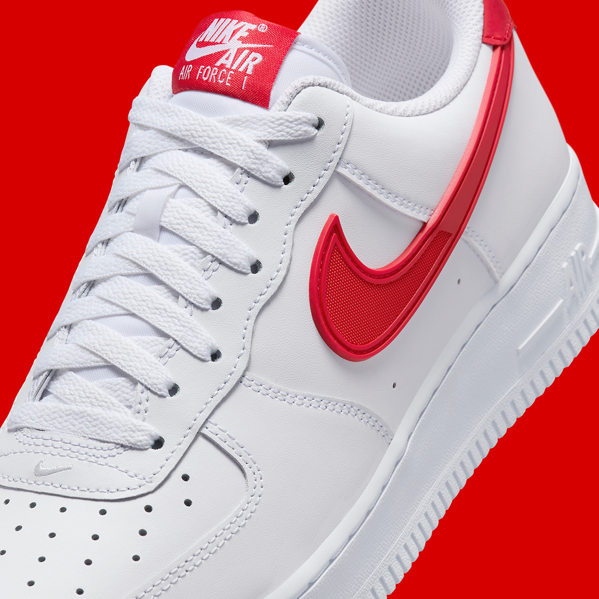 Nike Air Force 1 Low Swoosh Armor White Red Hf4291 100 8