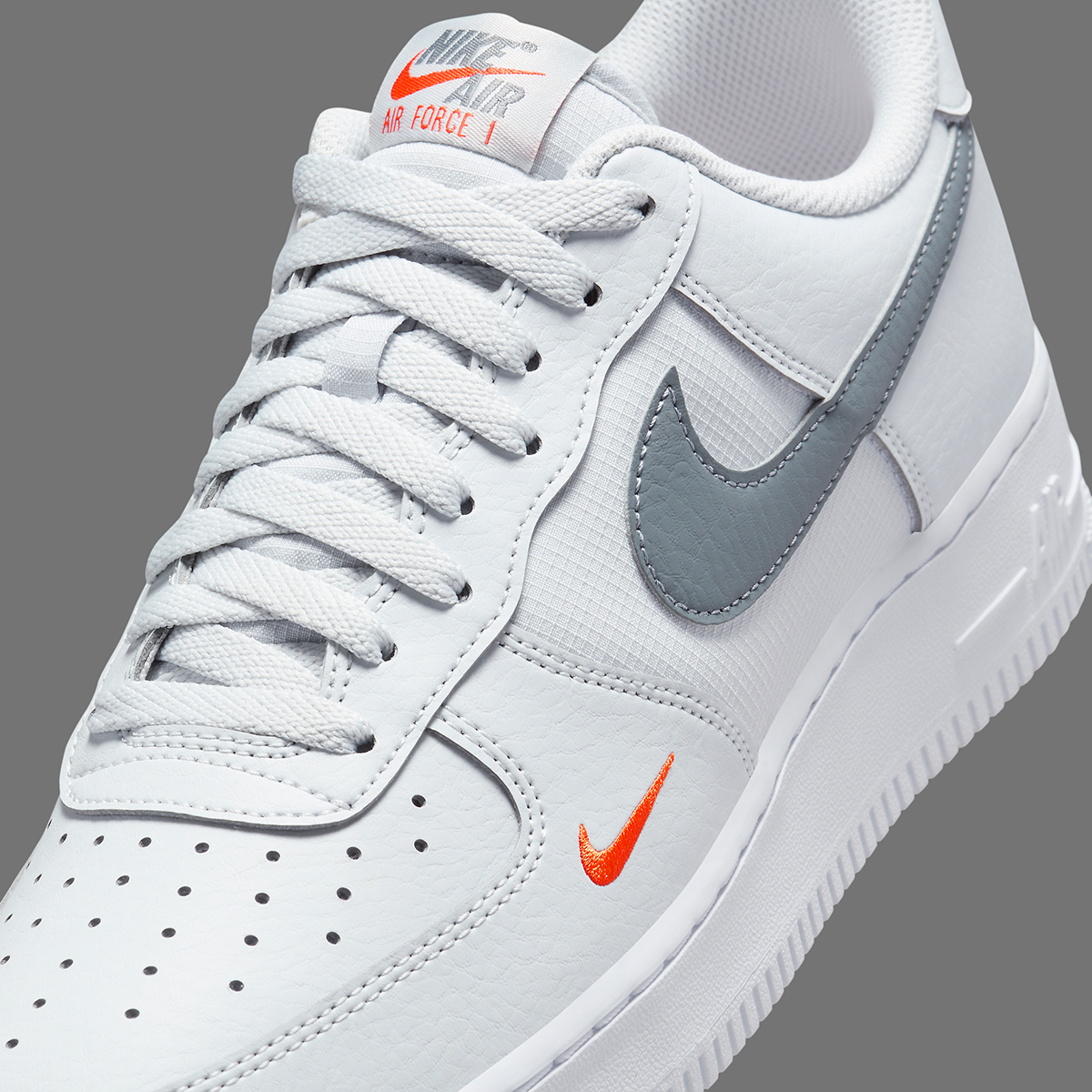 Nike Air Force 1 Low White Grey Orange Hf3836 001 4