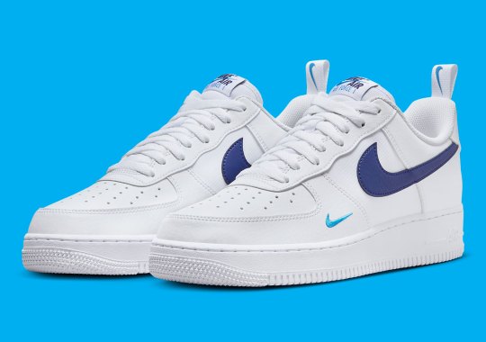 An Updated Nike Air Force 1 Arrives In "Obsidian/Photo Blue"