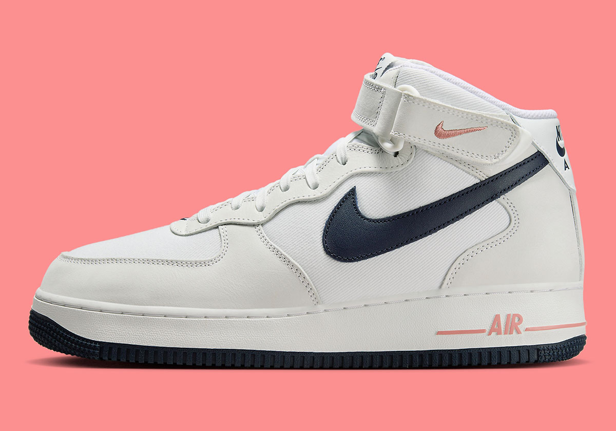 Nike Air Force 1 Mid Summit White Obsidian Pink Fb8879 100 2