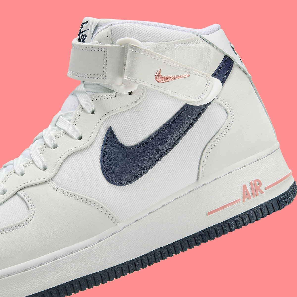 Nike Air Force 1 Mid Summit White Obsidian Pink Fb8879 100 5