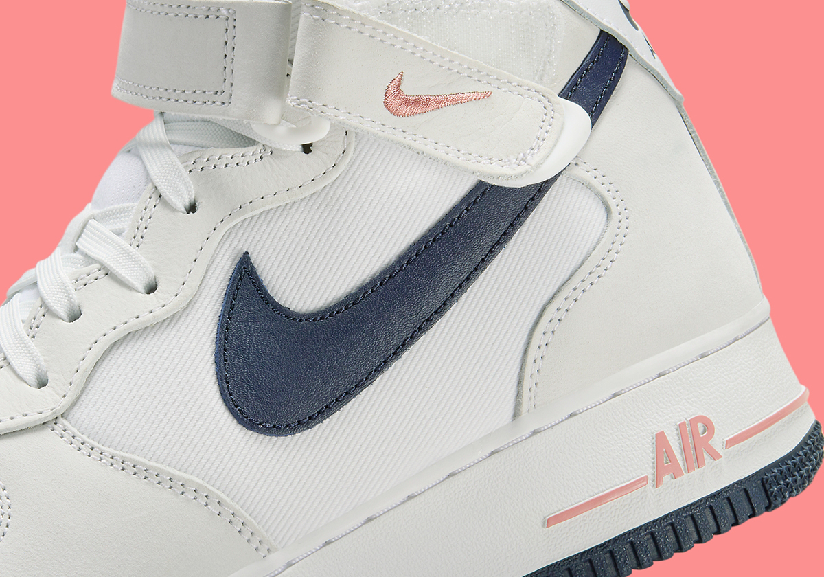 Nike Air Force 1 Mid Summit White Obsidian Pink Fb8879 100 7