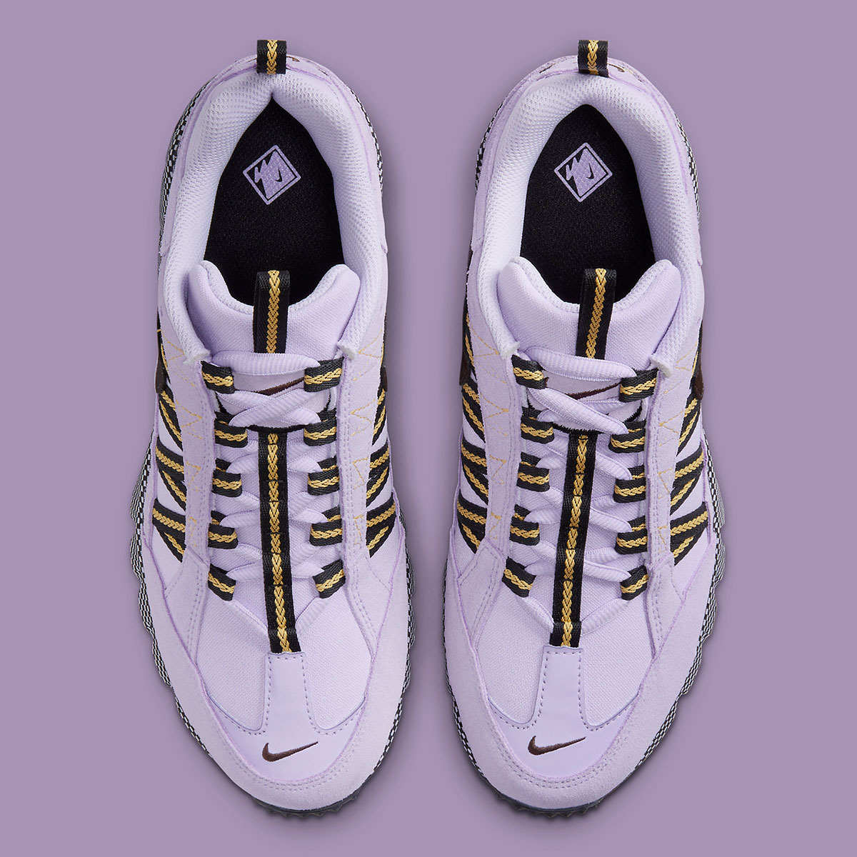 Nike NBA Los Angeles Lakers Elite City Edition Mixtape Unisex Socks Purple Yellow Fb9982 500 7