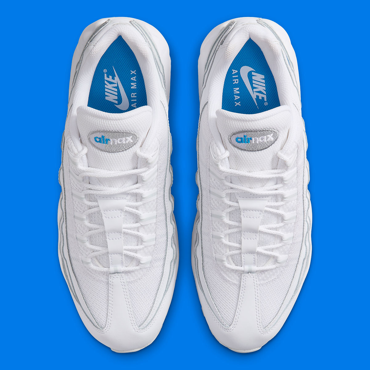 Nike Air Max 95 White Grey Photo Blue Hf0121 1001