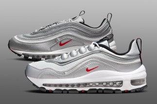 The nike air pro shark sneaker boots black sale 97 Futura Honors The Past With “Silver Bullet”
