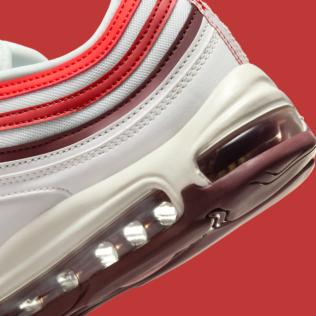 Nike Air Max 97 White Dune Red Fn6957 101 2