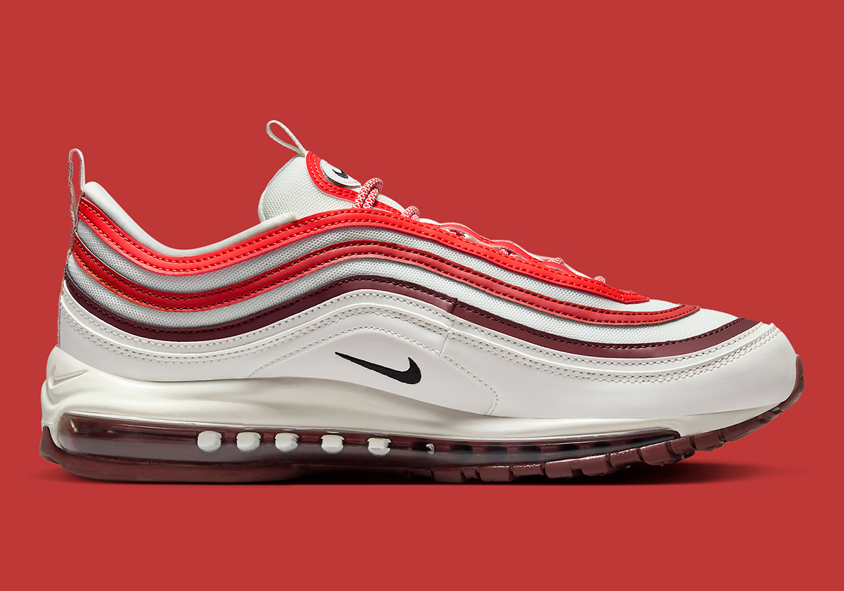 Nike Air Max 97 White Dune Red Fn6957 101 3