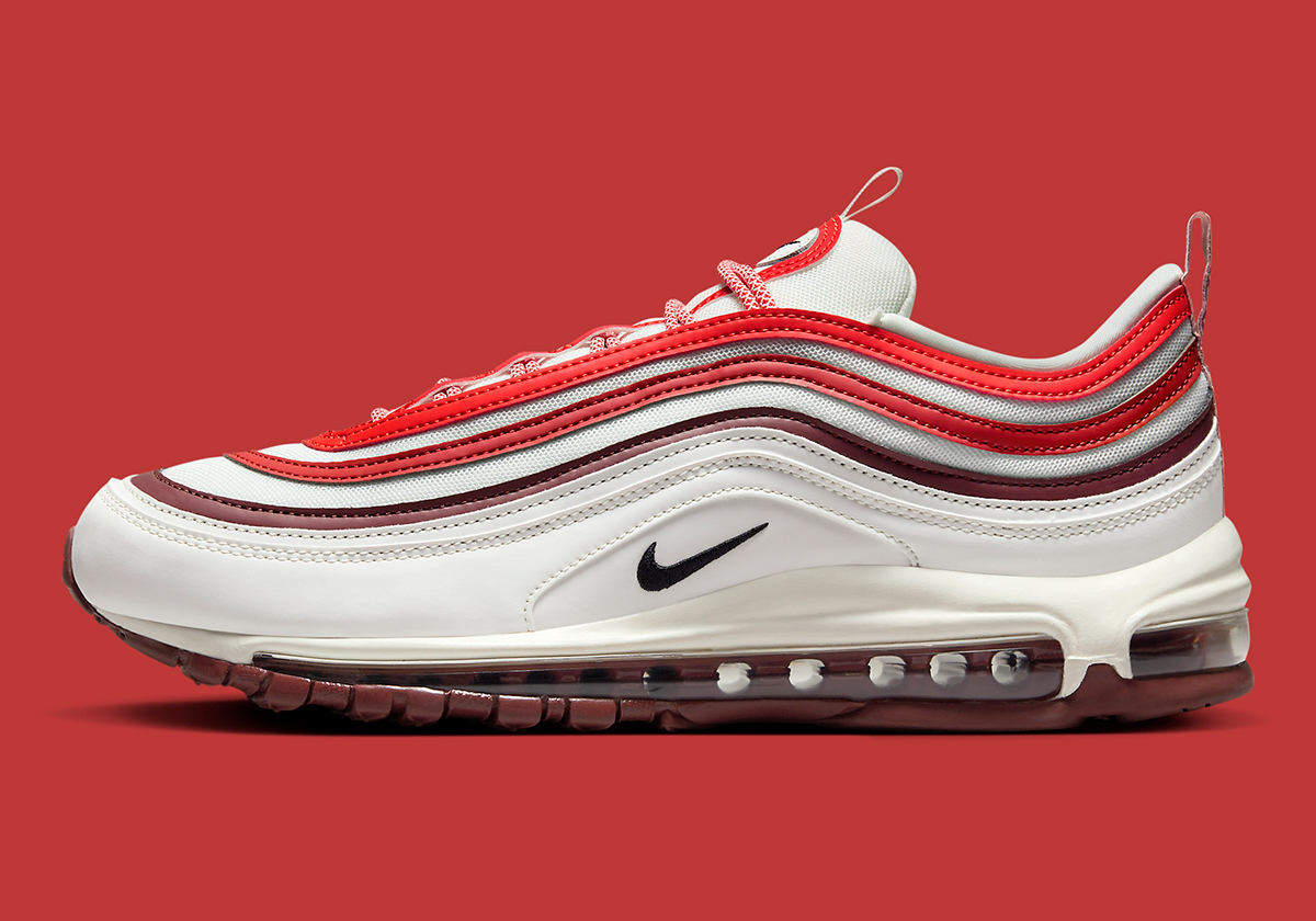 Nike Air Max 97 White Dune Red Fn6957 101 4