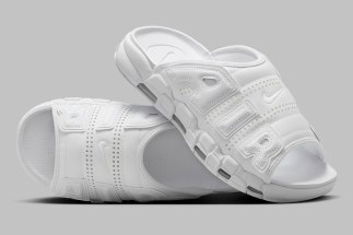 The Nike Air More Uptempo Slide Is Polished As Ever In Triple White