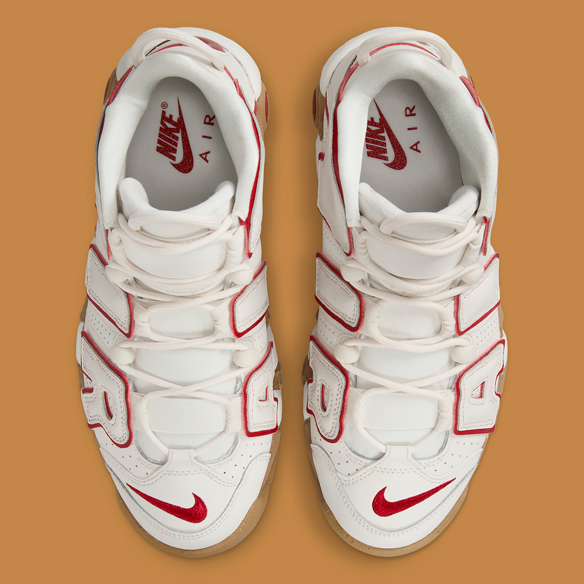 Nike Air More Uptempo White Red Gum Dv1137 002 5