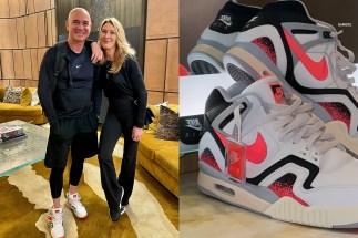 Andre Agassi Reveals The 2024 the eye watering nike tuned reverse sunset has arrived “Hot Lava”